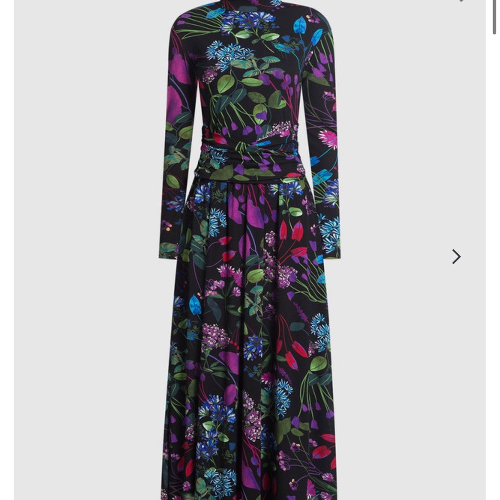 Max & Co. ESTRO black dress in floral print